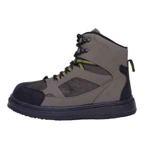 Make Your Own Logo Men's Fishing Wading Boots Breathable Upstream Shoes Outdoor Anti-slip Fly Fishing Waders Rubber Sole Boot
