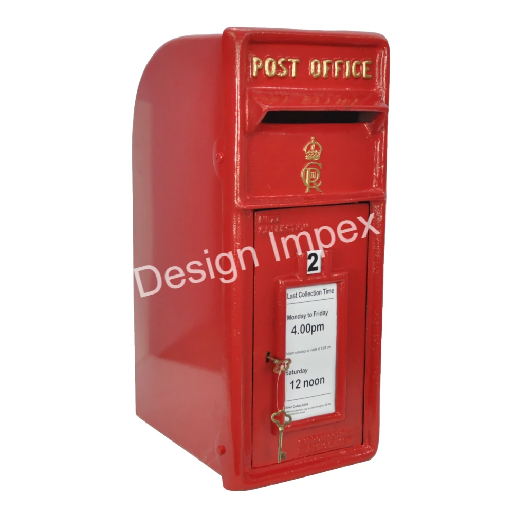 Most Trending Sheet Iron Post Box Best for Outdoor Only Buy Online Decorative Royal Style Mail/Letter Collectable Box for Street
