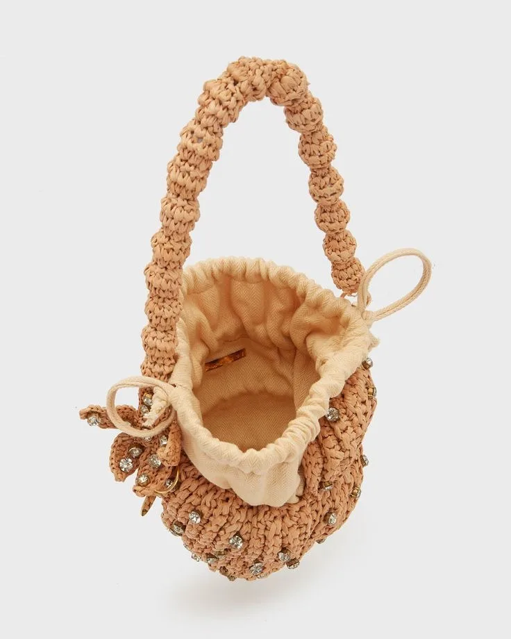Seashell Shape Raffia Paper Bag