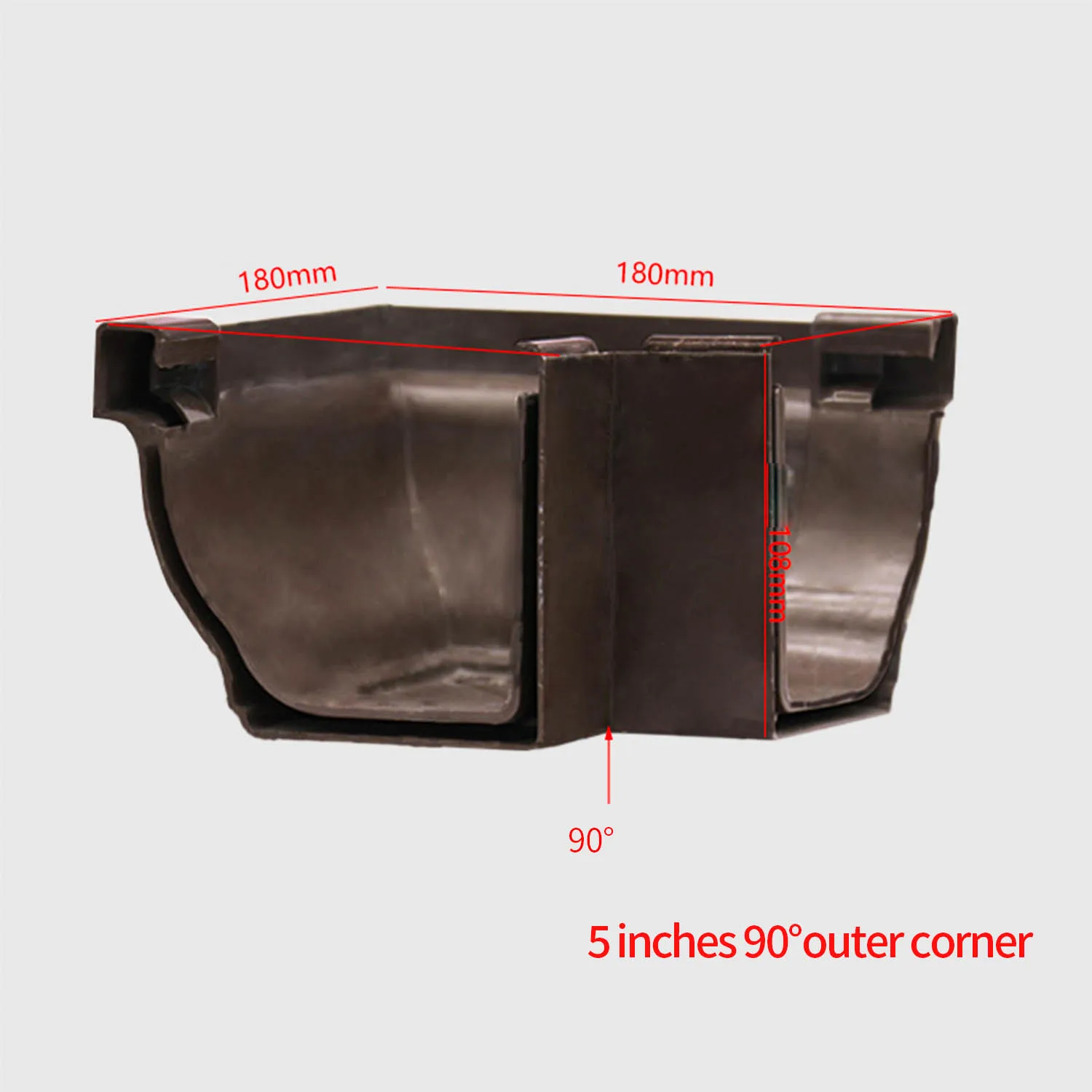 China Factory PVC Rain Gutter Building's Roofing Rainwater Drainage System PVC Gutter Water Collector and Downpipe