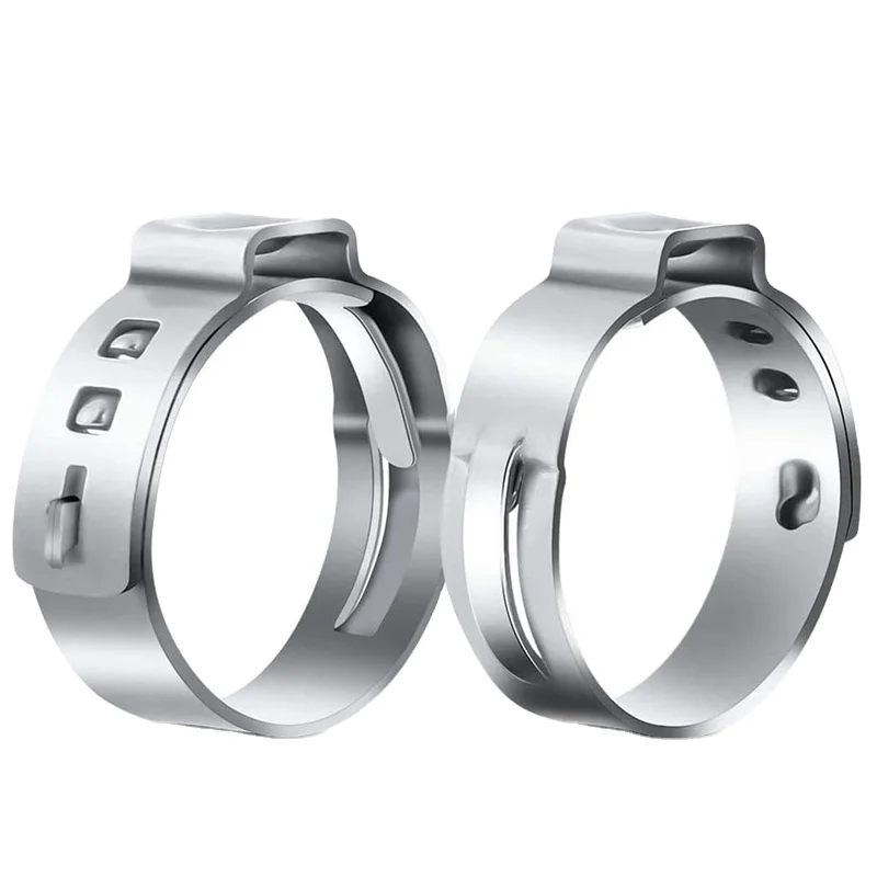 Шланг из нержавеющей стали с одним ухом зажимы бесшовные для трубки Pex