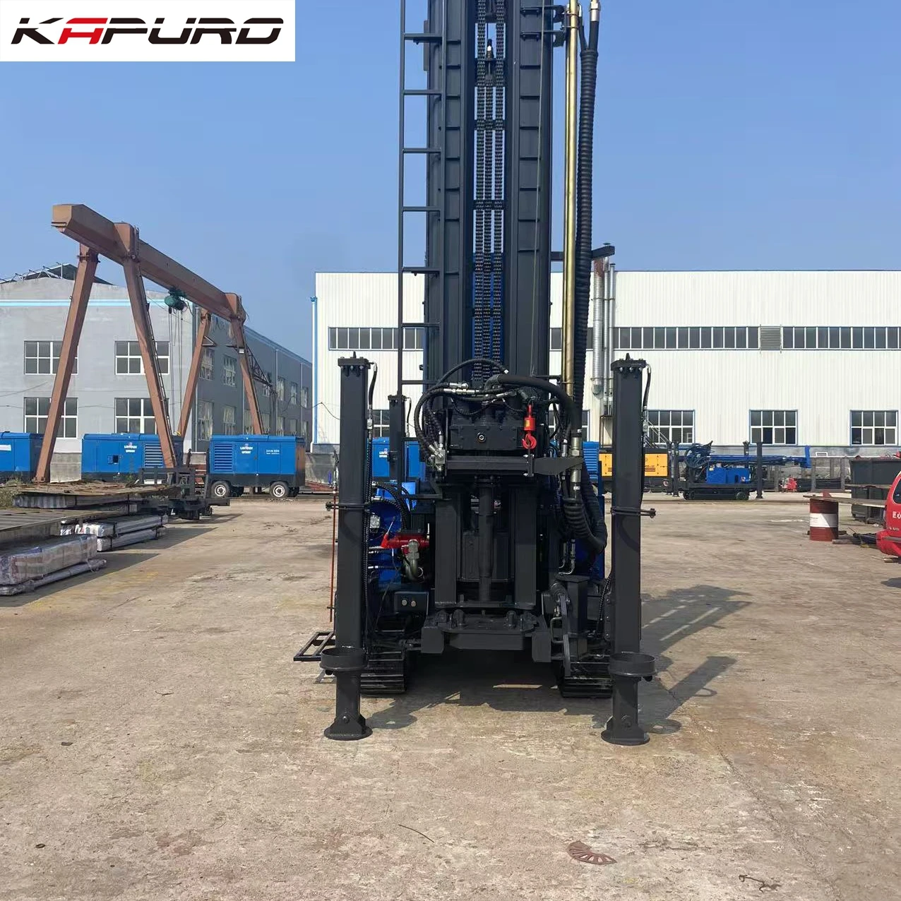 KAPURO KP-500 Ultra-Deep Water Well Drill Rig 500m Depth 8000Nm Torque New Diesel Engine with Bearing & Pump