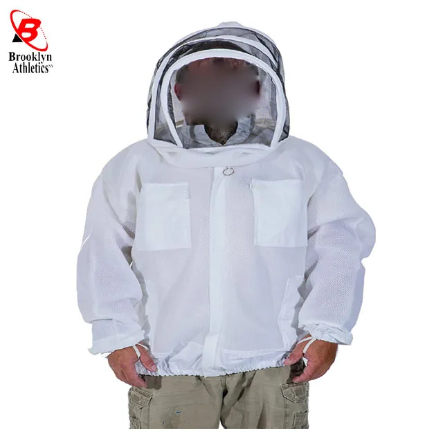 Beekeeping Jacket with Fencing Veil Bee Jacket with Round Veil Beekeeper Jacket Protective Cloth