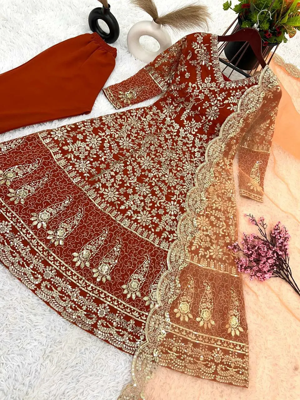 Premium Designer Fox Georgette Collection Readymade Cape Style Salwar Kameez Anarkali Salwar Kameez