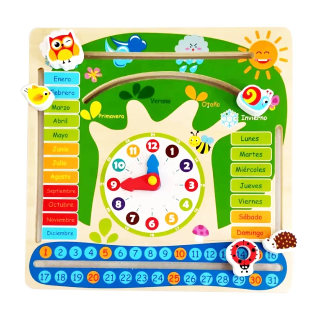 Wooden Clocks For Busy Boards Buy Wooden Toy Board toy Calendar