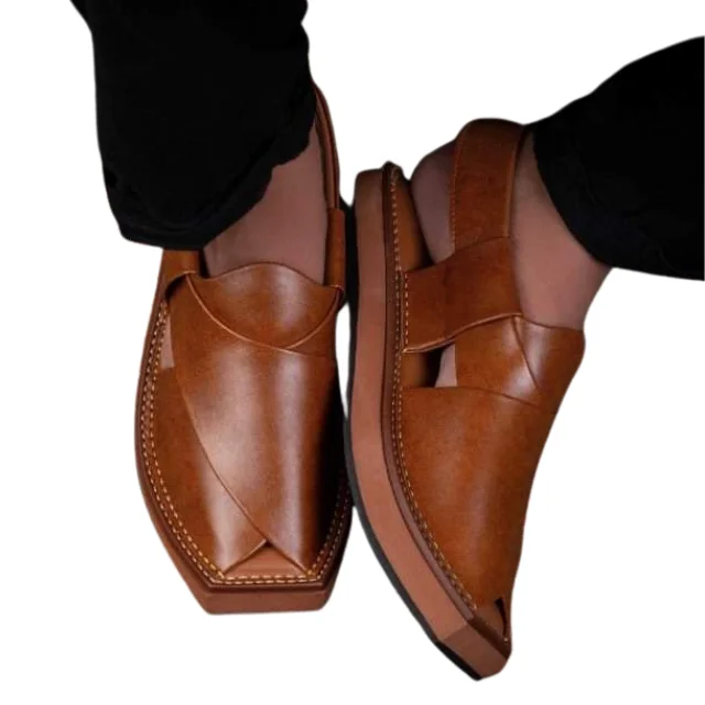 Hot Selling Handmade Leather Peshawari Chappal for Men in Wholesale Rate  100 Percent Pure Leather in Customizable Colors Sizes