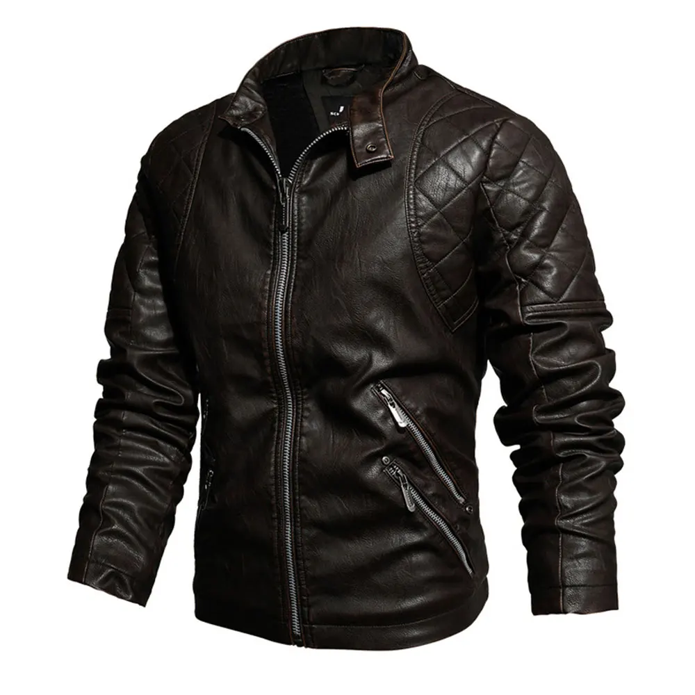 New Stylish Leather Jacket For Men Customized Breathable Oversized 2023