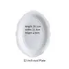 12" oval Plate