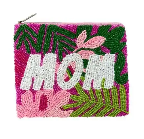 Latest Design Hand Pouch Beaded Embroidered Seed Bead Handmade Coin Purse Fashion Bag with Customized Color for Women and Girl