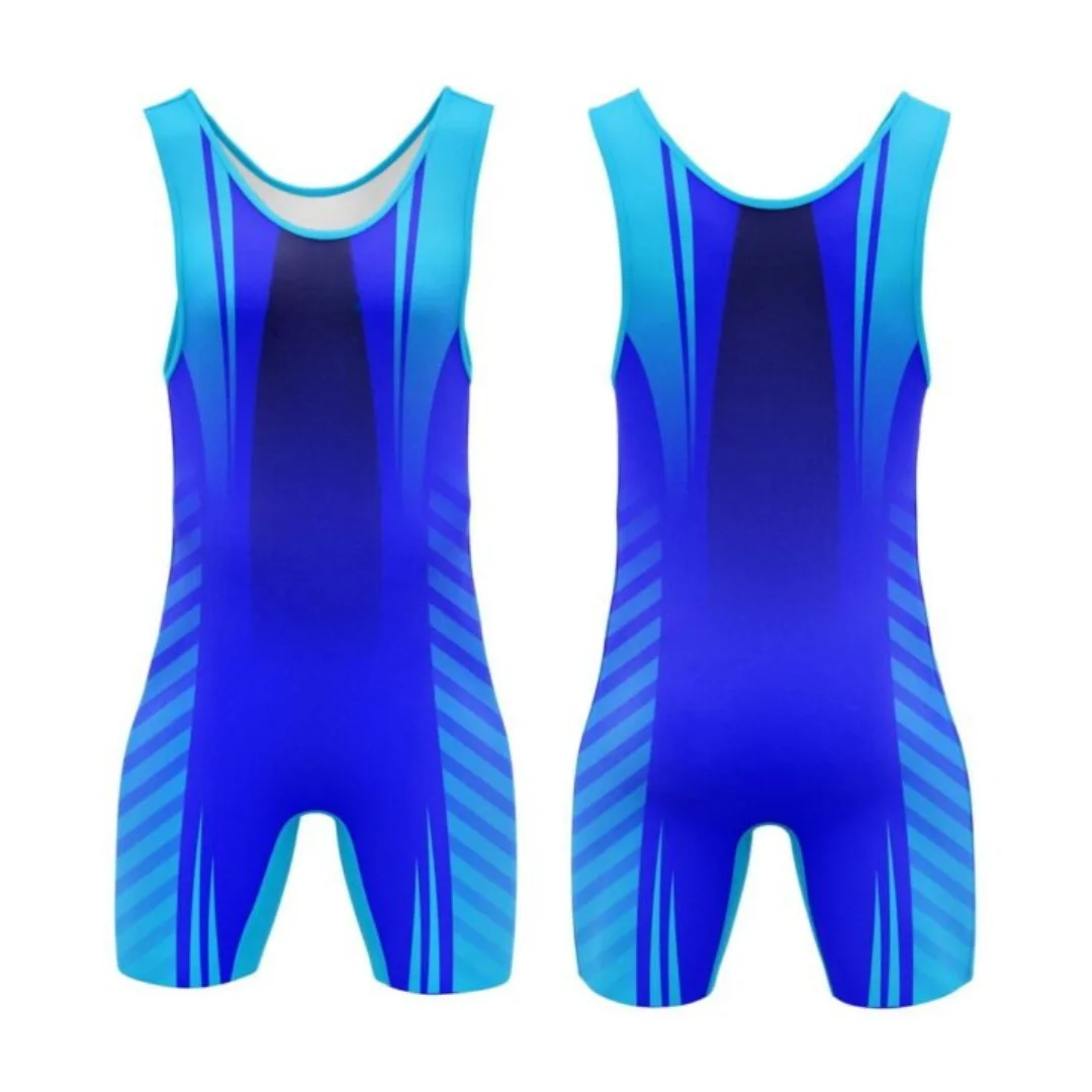 Mens Wrestling Singlet Sublimation Compression Custom Logo Great Teams Practice High Performance Uniforms