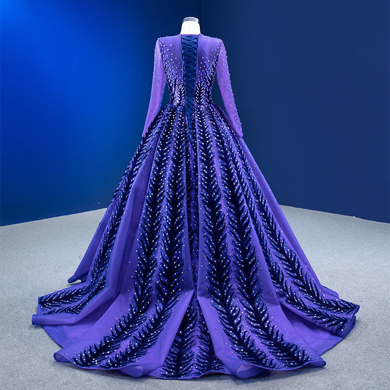 knee length dresses for ladies Long-Sleeve Off-Shoulder Glitter Prom Dress main image 0