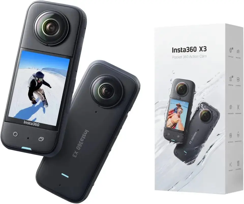 BEST NEW Quality Insta 360 X3 Action Camera 5.7K Video 10M Waterproof FlowState Stabilization Insta 360 ONE X 3 Sports Camera