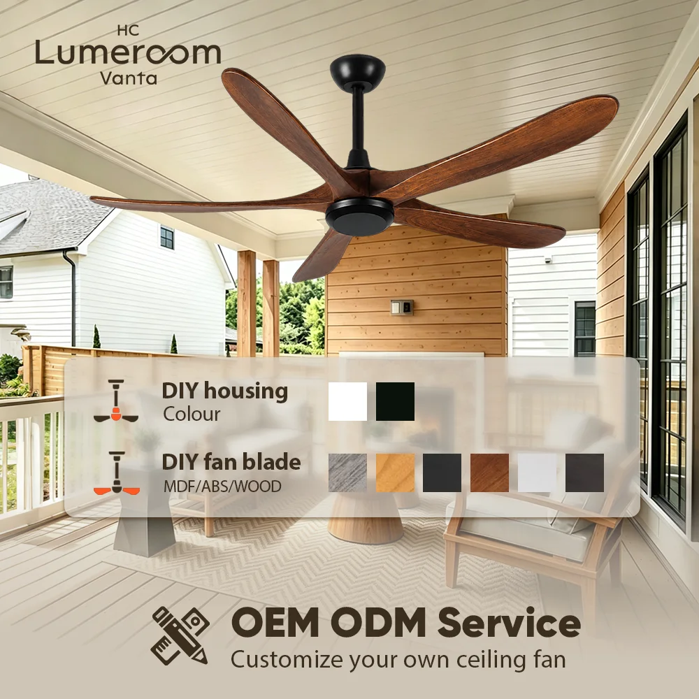 Ceiling Fan, USA, 50 W(0.07hp), Solid Wood + Metal - detail 8