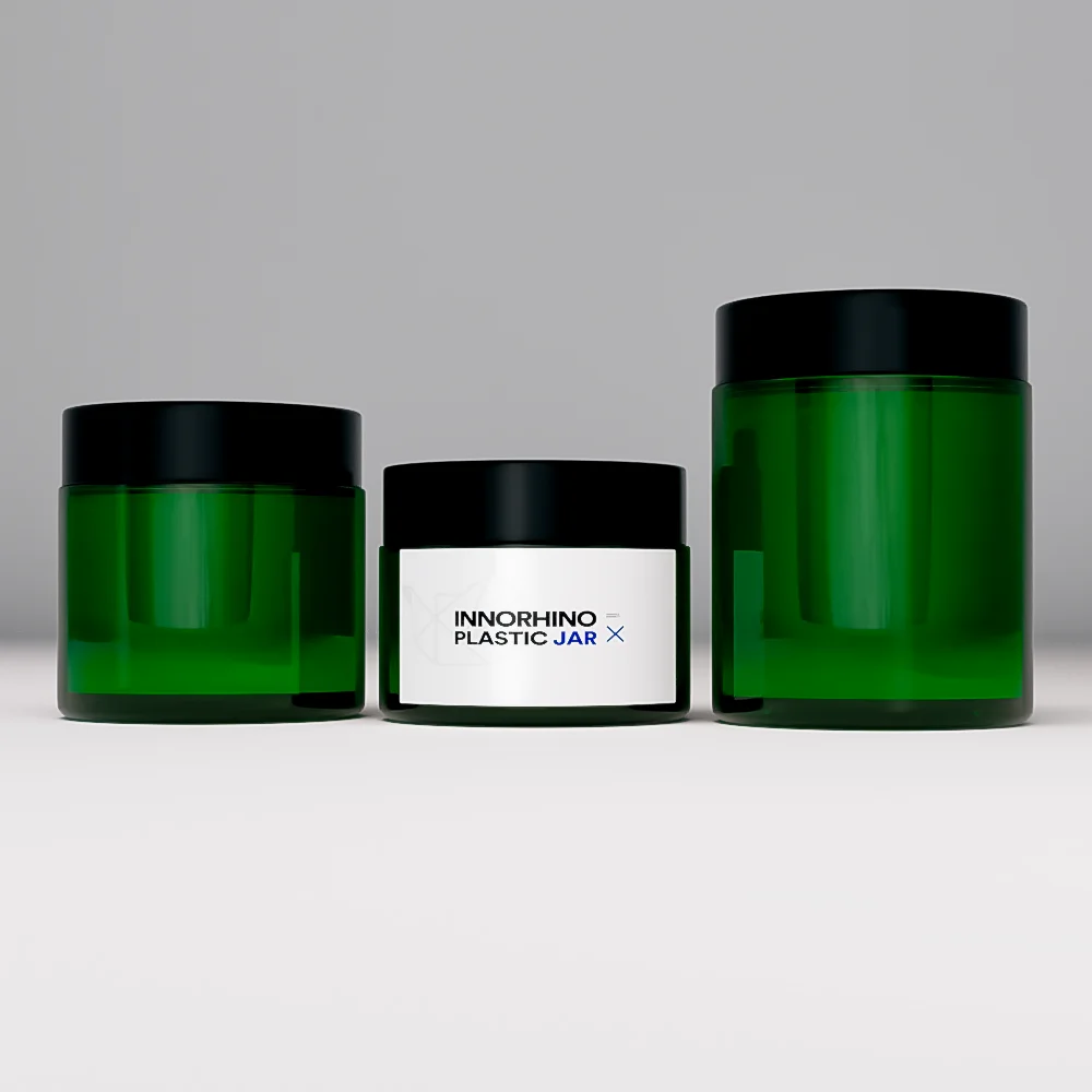 Custom Logos Plastic Jars Bottles Containers with Lids