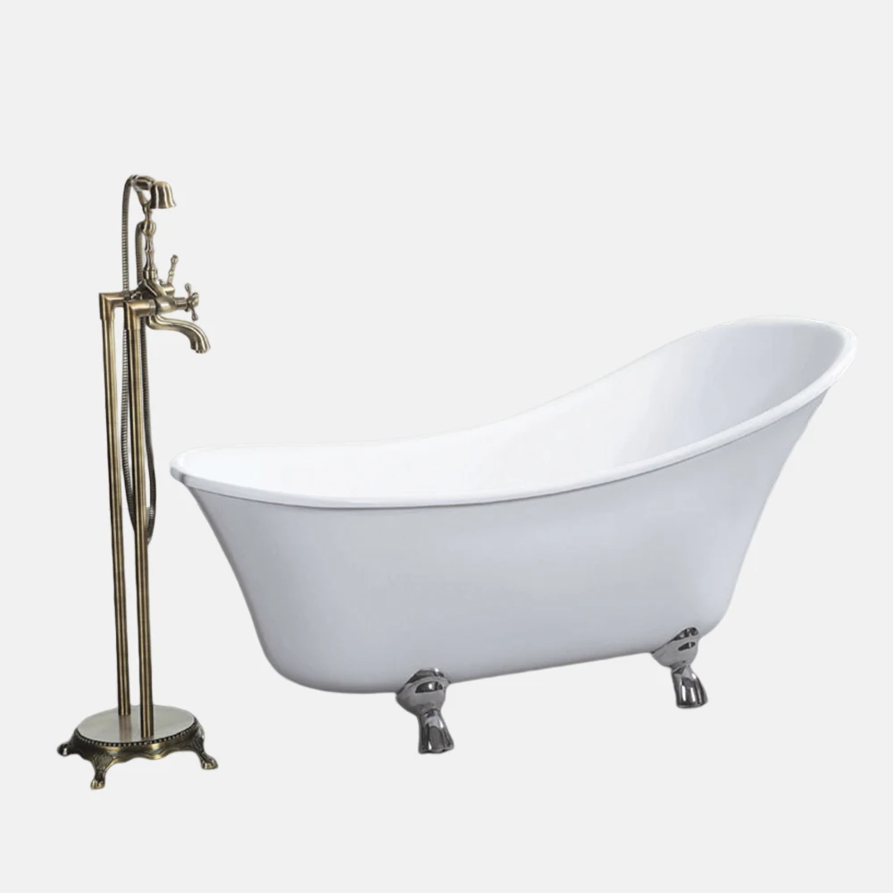 Freestanding Luxury High Quality Bathroom Indoor Acrylic Fiber Glass Free Standing Simple Bath Tub Bathtubs