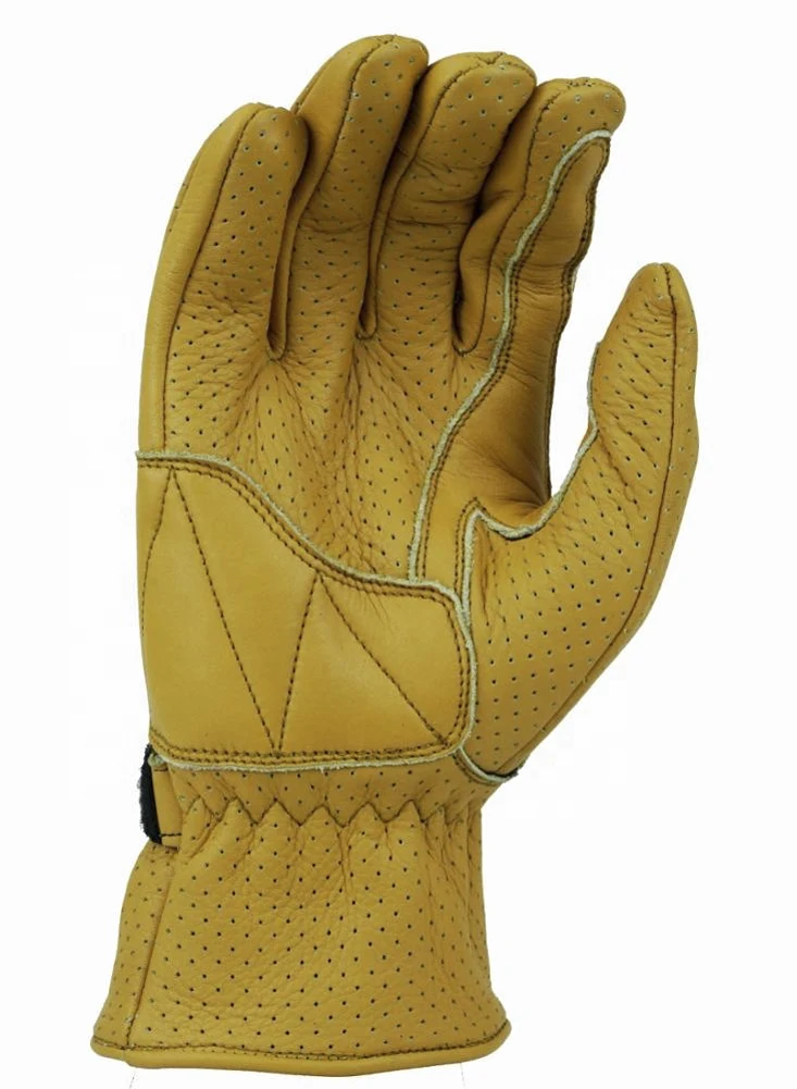 Кожаные мотоциклетные защитные перчатки горячая Распродажа классические синие Черные кожаные дышащие для гонок