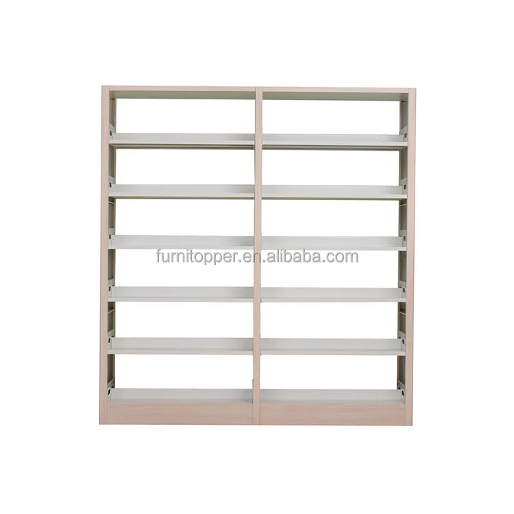 Library Mental Bookshelf University Reading Room Steel Bookcase Vintage Book Display Racks for Bookstore