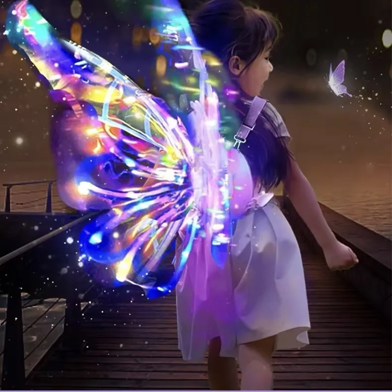 thumbnail image 2 of JUST FOR PARTY Butterfly Dress Up Wings For Kids - Luminous/Glow In The Dark Effect, Lightweight Costume Wings 2 of 9