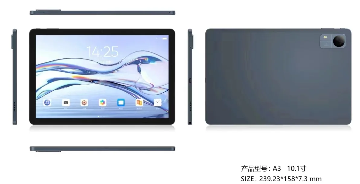 10.1インチ高解像度IPS 1280*800 Android 12タブレットUnisoc