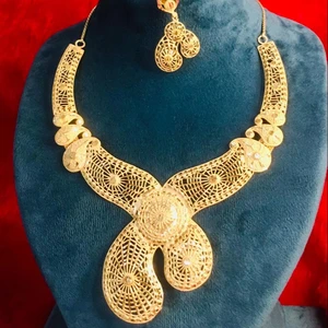 24 Karat DDP Classic Style Wedding Jewelry Sets Latest Design for Engagement Parties Best Buy Gift for USA and France