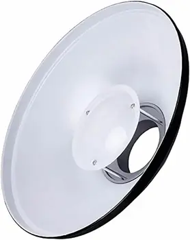 Godox 16.5inch/42cm White Beauty Dish Bowens Mount Reflector W/White Diffuser, Light Modifier for Bowens Mount Studio Strobe product image