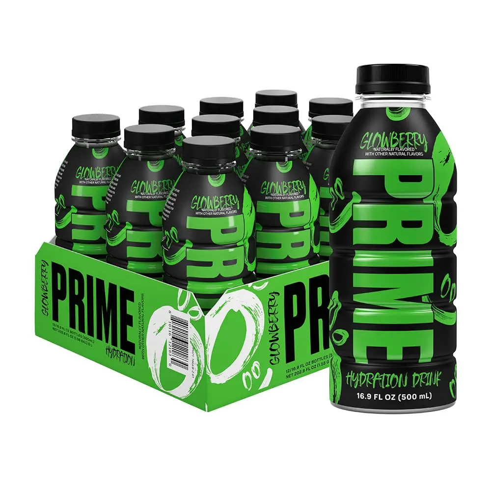 Prime Hydration Drink Ksi New Glowberry Glow New Usa Bottle!(500 Ml ...