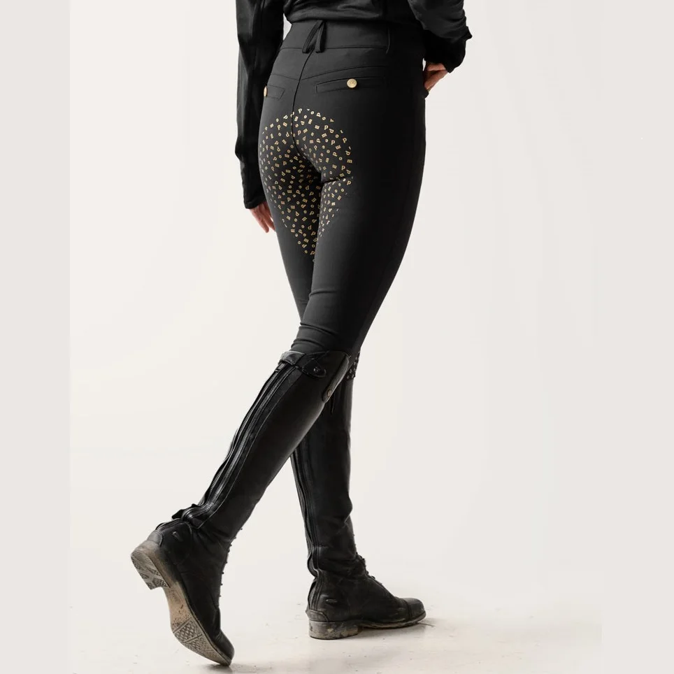 Horse Riding Breeches Equestrian Pants Jodhpurs High Waist Womens Kids