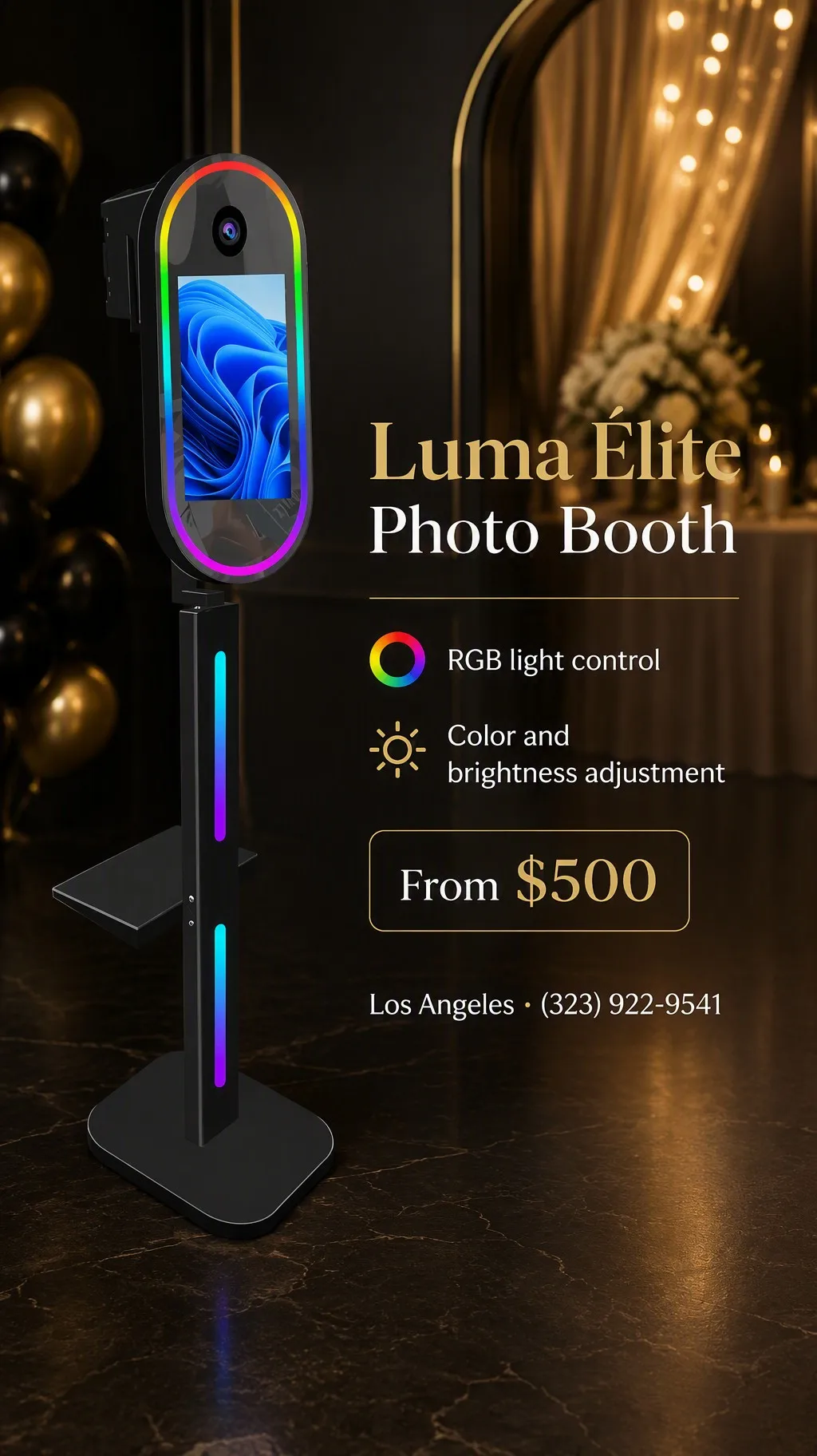 Oval Mirror Booth
