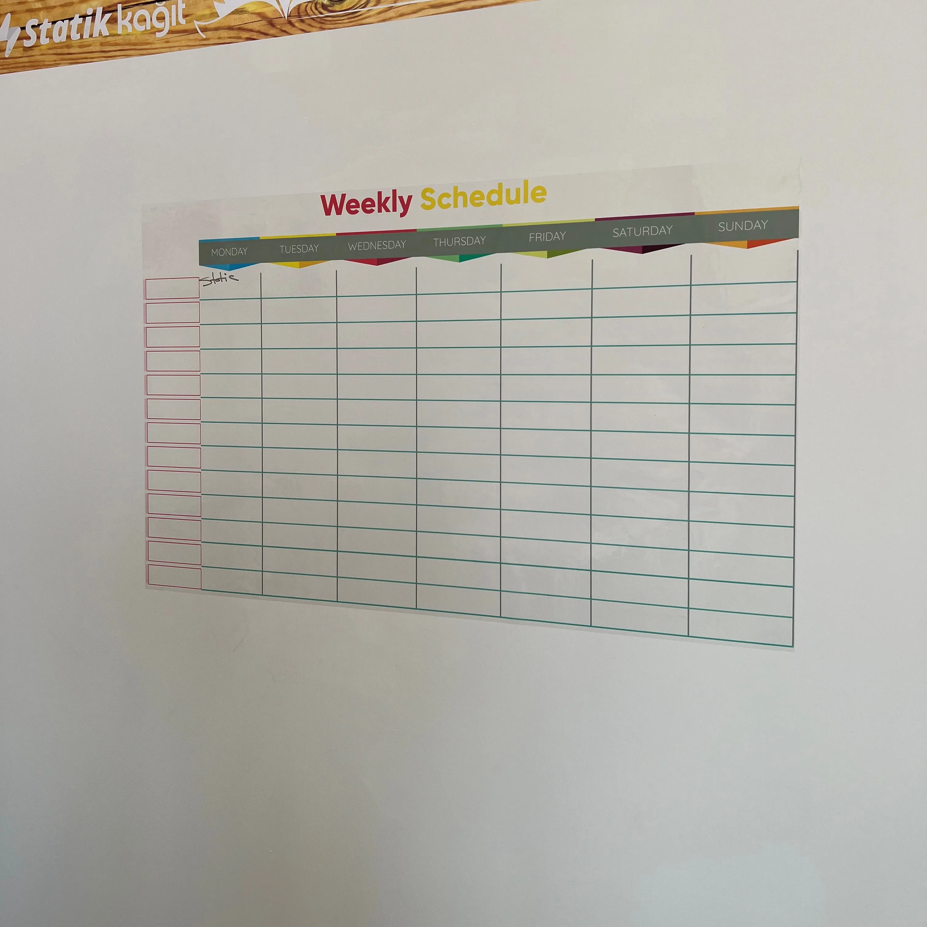 2025 Модель 9 органайзер для еженедельного планировщика эффективное управление временем многоразовая доска сухого стирания стеклянная Металлическая магнитная