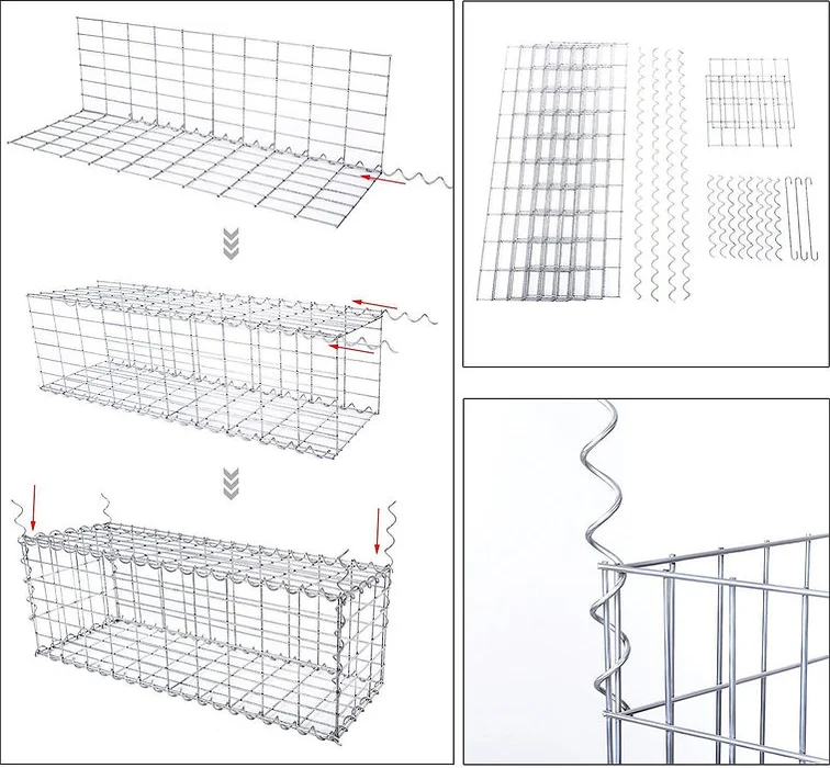 Galvanized Welded Wire Mesh Gabion Baskets/gabion Mesh/gabion Boxes For ...