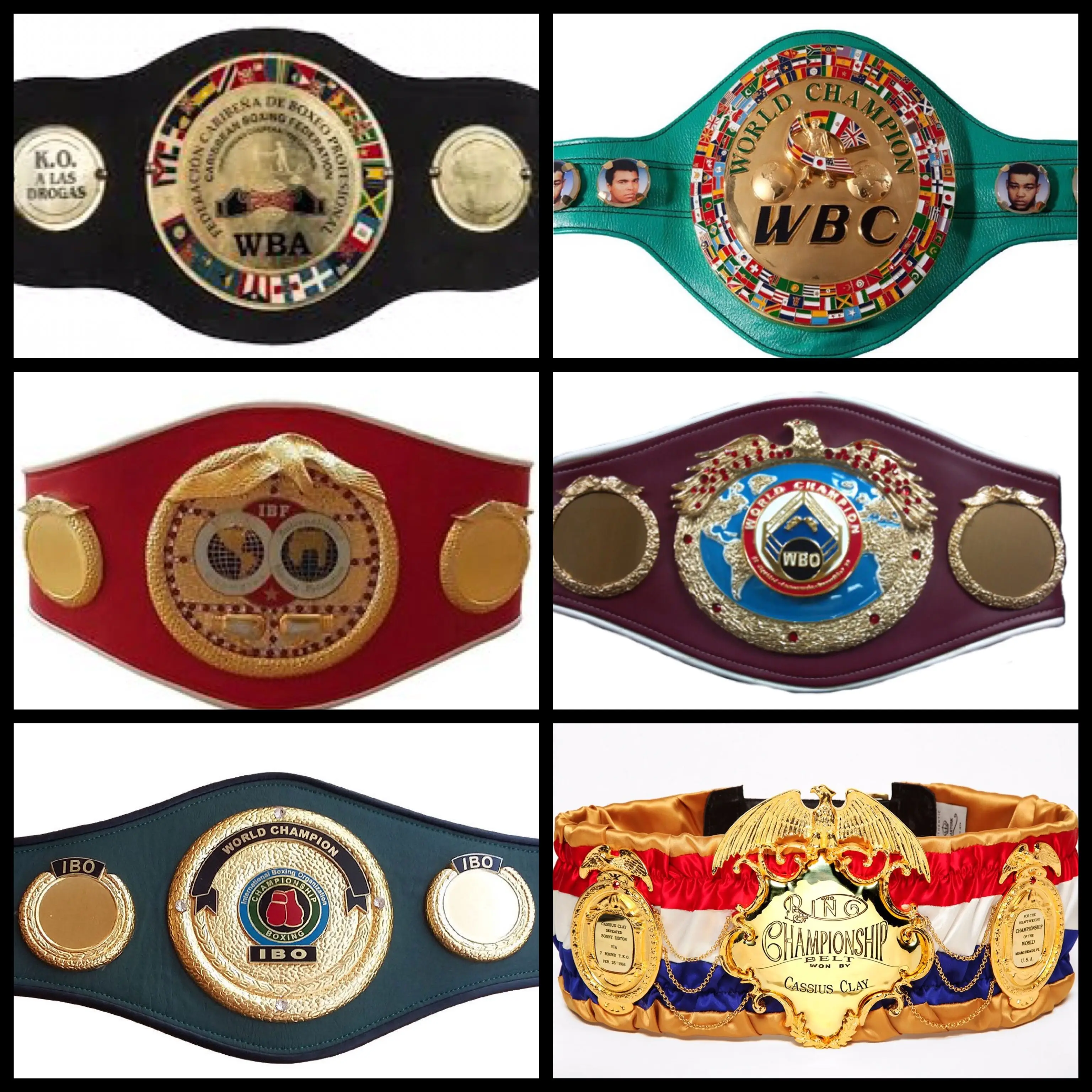 WBC ボクシングベルト WBA WBO IBF IBO カスタマイズ可能な