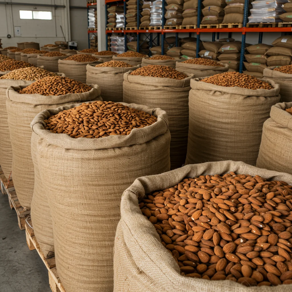 Organic Raw Sweet Almond Nuts Super Hot Selling Fresh Dried Food Snack Bulk Packaging Available Grade 1 25kg pp Bag