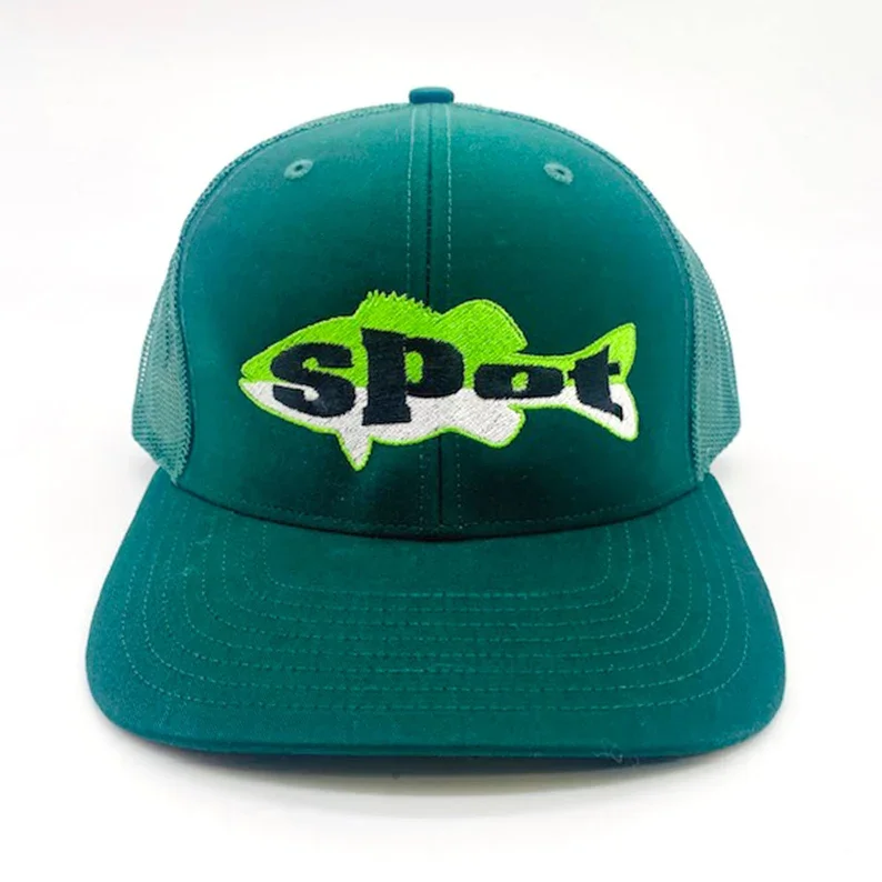 spot fishing custom embroidery trucker hat