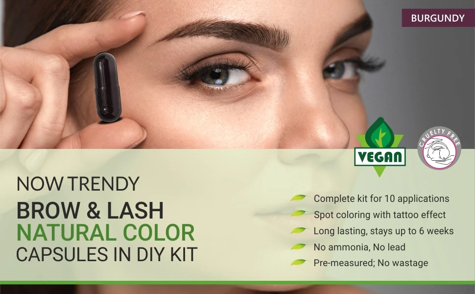 Minaibrow Eyebrow & Lash Capsule Tint Kit Semi Permanent Natural Spot