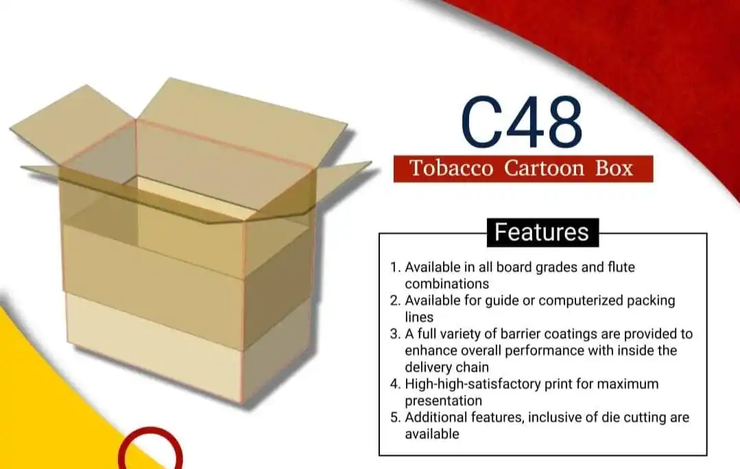 c48 tobacco box Carton Boxes heavy duty carton manufacturer China JFPPL - Jayaraj Fortune Packaging
