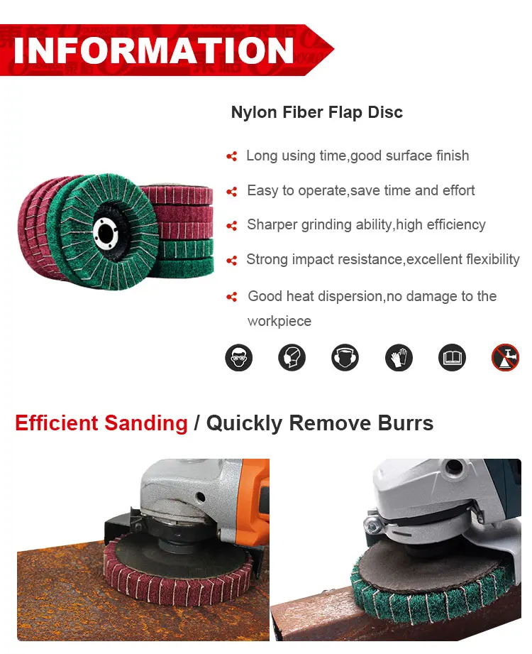 100mm 4" Nylon Fiber Flap Disc Sanding Pads Scouring Pad Grinding Discs For Grinding Buy Nylon