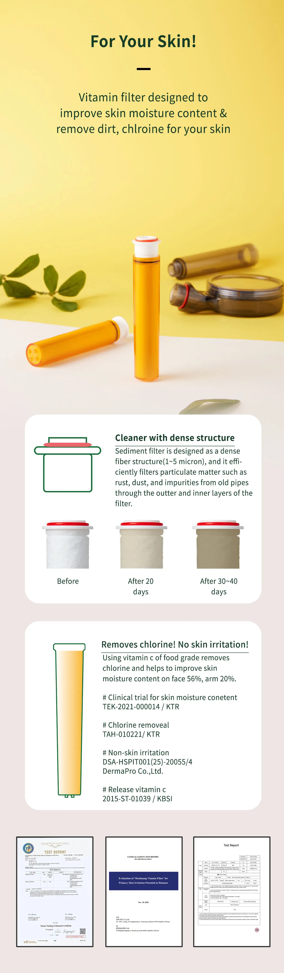 Vitaisland Allcare Shower Head Vitamin Composite Filter Removes