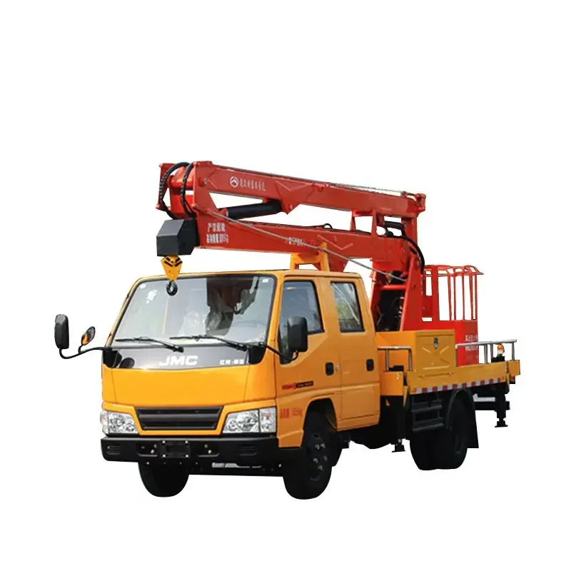 Hydraulic Platform Cherry Picker Towable Boom Lift For Aerial Work In