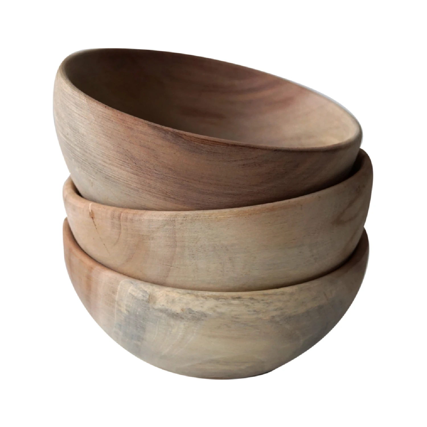 Wholesale Handmade Cheap Large Small Natural Round Acacia Wood Bowl