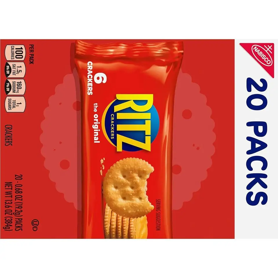 Ritz The Original Crackers,6 Crackers Per Pack,20 Snack Packs - Buy ...