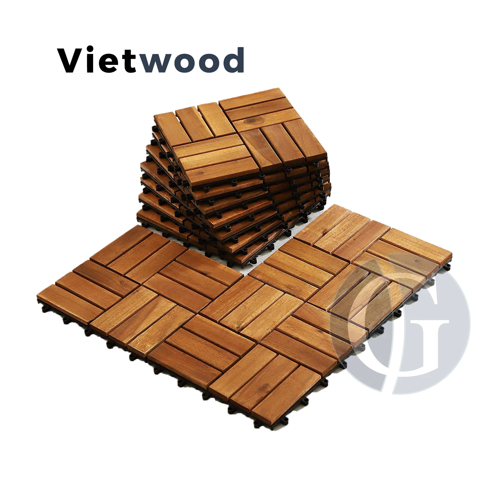 Acacia Hardwood Deck Tiles,Floor Tiles For Both Indoor & Outdoor Use ...