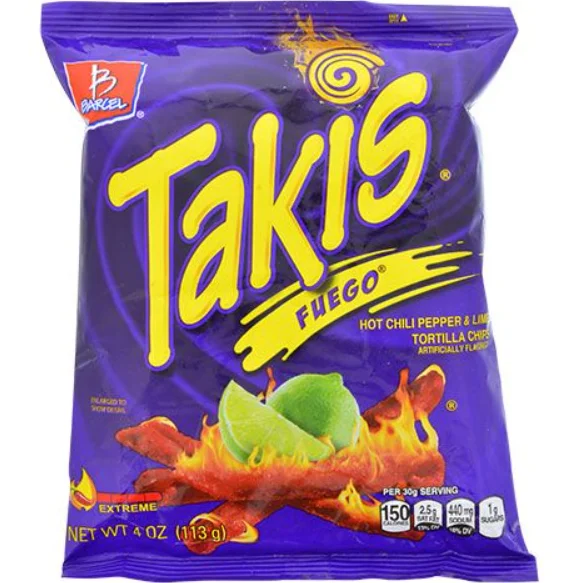 Takis синяя 9 унций сумка для совместного использования острые чипсы из тортильи с перцем