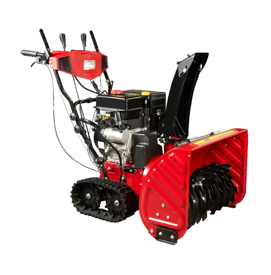 24 Inch Snow Blower Tractor 4 Forward Loncin Engine 6hp Snow Sweeper