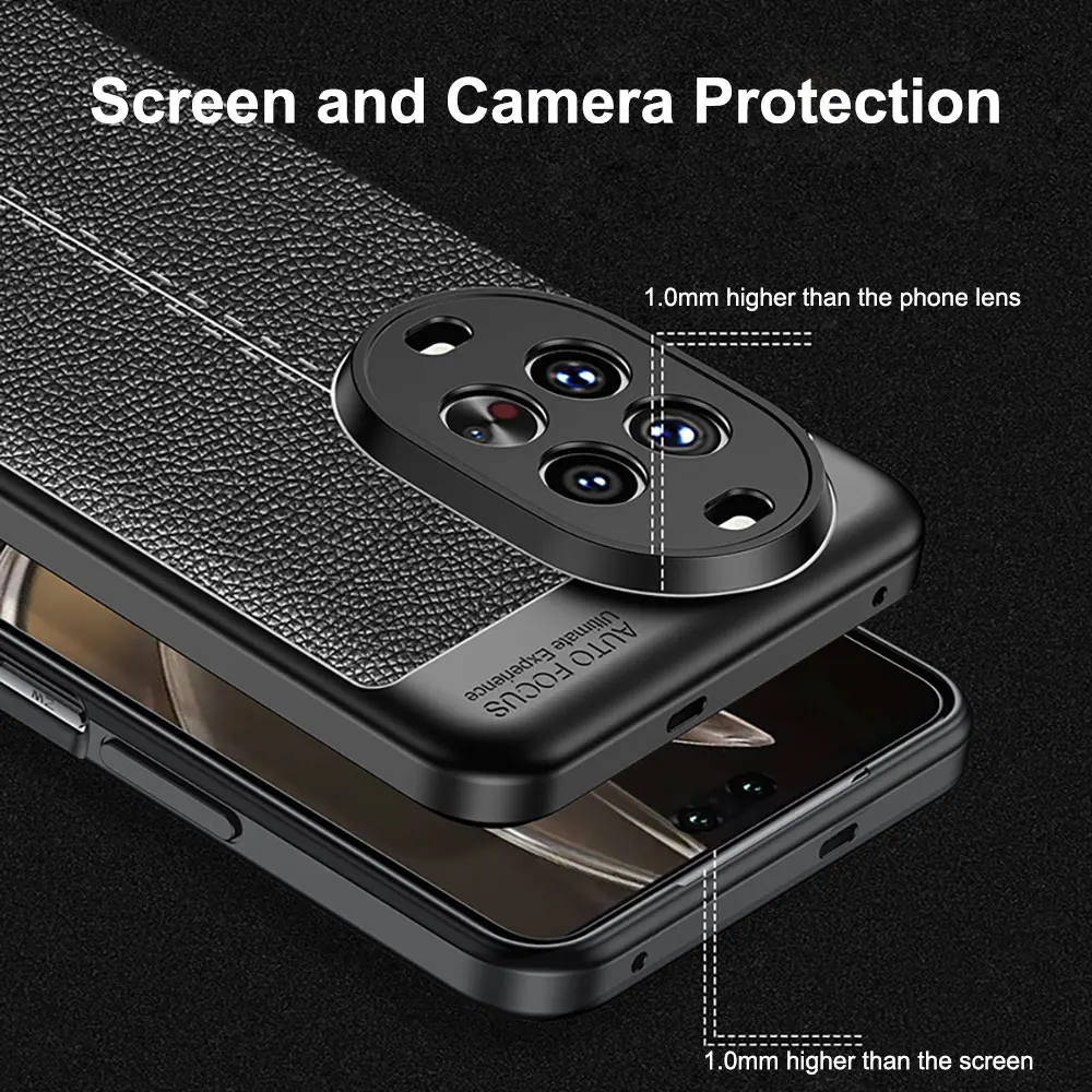 product case for nova 14 genuine leather shockproof anti fingerprint  dust resistant full protection for screen  camera laudtec-4
