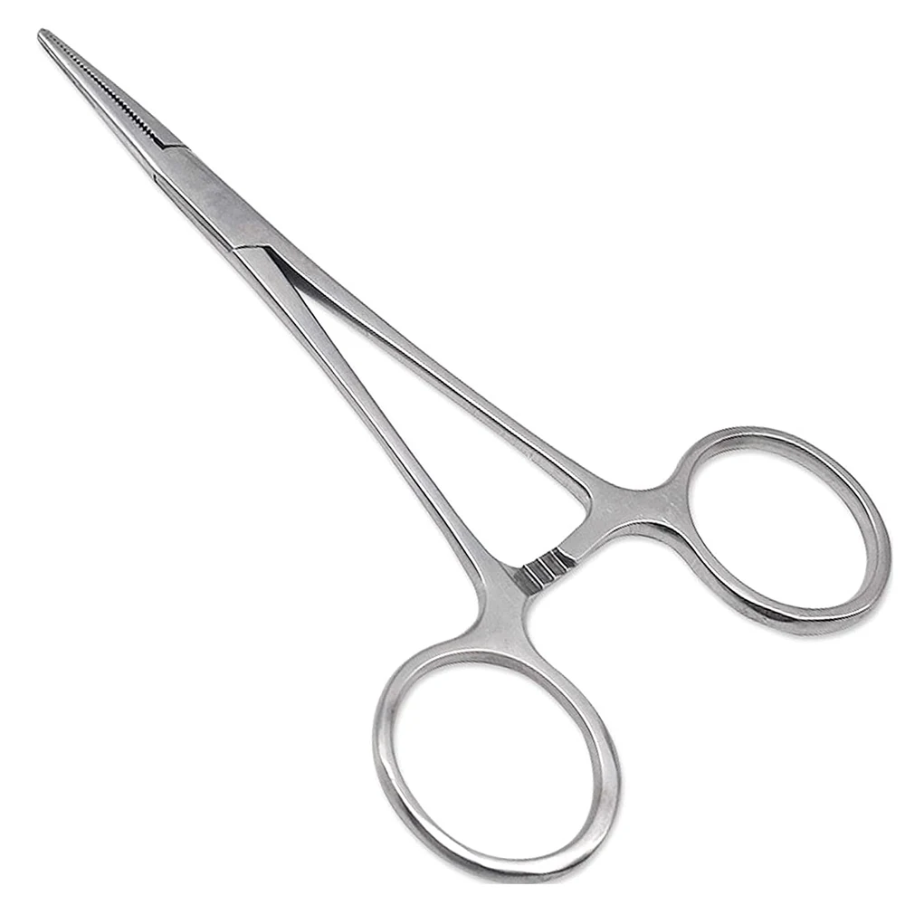 Precision Kelly Hemostat Forceps Locking Tweezers Clamp Silver 5 5