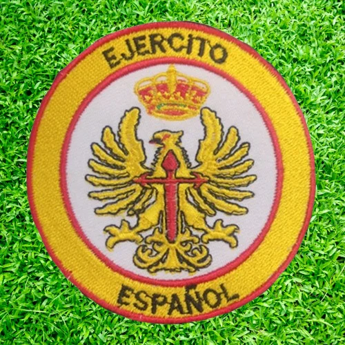 Customized Machine Embroidery Spain Uniform Circular Patch Patch 100% ...