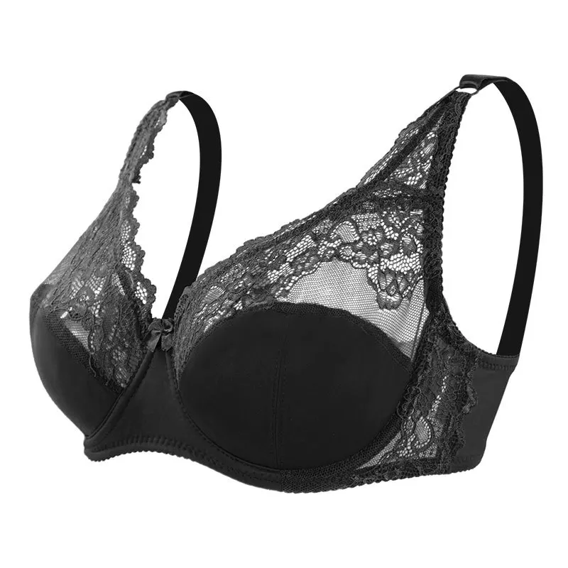 Transparent Flower Lace Soft Fabric Push Up Sexy Women Bra Brazier ...