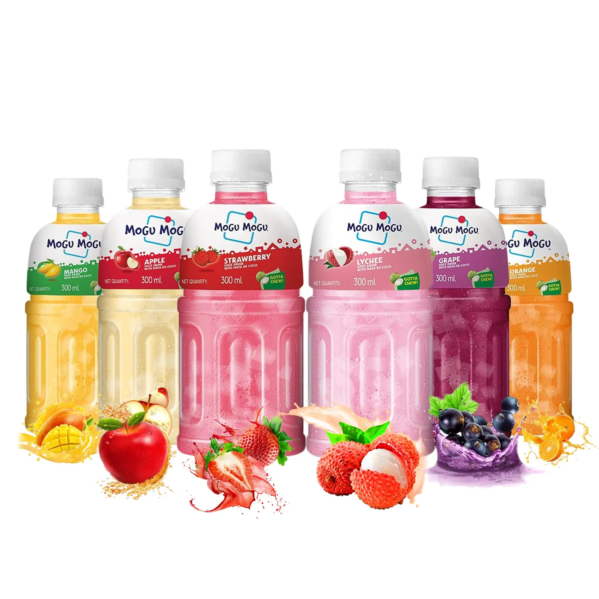 Mogu Mogu Strawberry Flavored Fruit Juice Drink With Nata De Coconut ...