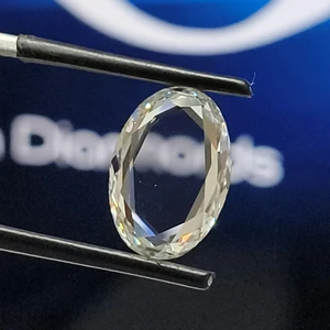 3.00ct E Lab Grown Diamond Engagement Ring Oval Rose Cut Polished Finish 10/10 Hardness Gift for Him or Her