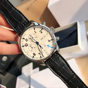 2026New Luxury Round43mm Diameter Men's Mechanical Watch Sapphire Crystal Genuine Leather Strap Automatic Luminous Fashion Watch